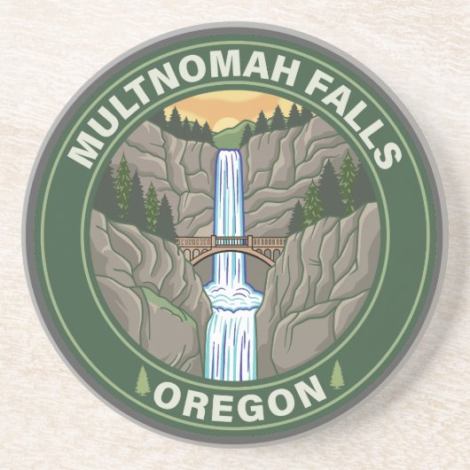 Multnomah Falls Oregon Getränkeuntersetzer (Vorne)