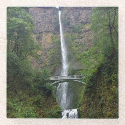 Multnomah Falls, Oregon Glasuntersetzer (Vorderseite)