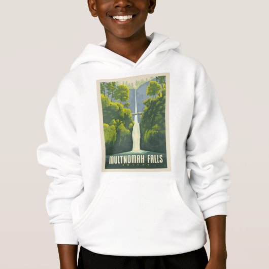 Multnomah Falls | Oregon Hoodie (Vorderseite)