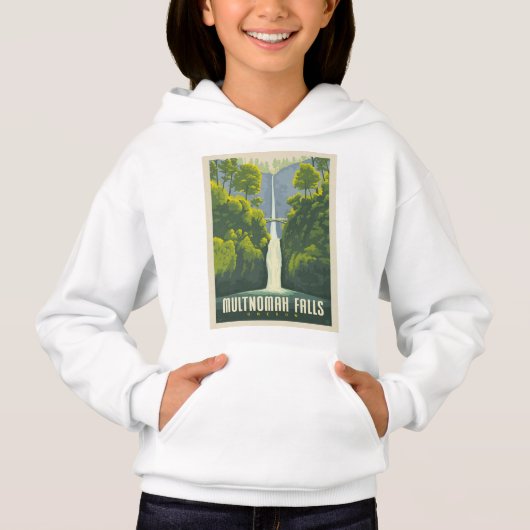 Multnomah Falls | Oregon Hoodie (Vorderseite)