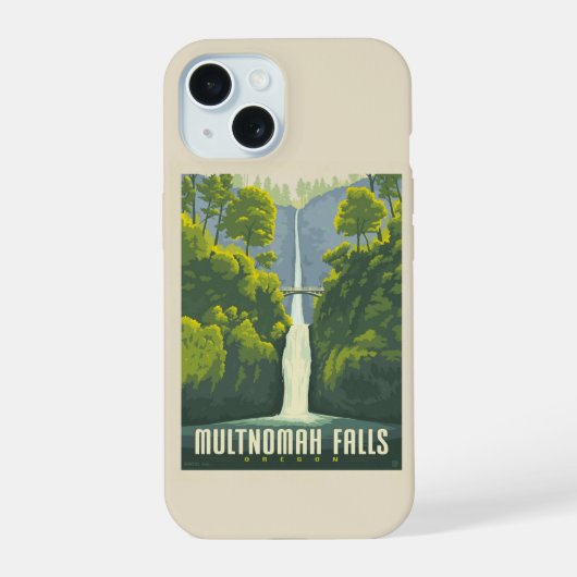 Multnomah Falls | Oregon iPhone 15 Hülle (Rückseite)