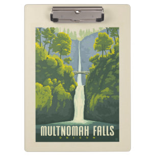 Multnomah Falls Oregon Klemmbrett