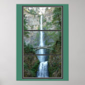 Multnomah Falls Oregon Landschaftlich Poster (Vorne)
