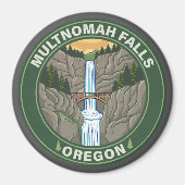 Multnomah Falls Oregon Magnet (Vorne)