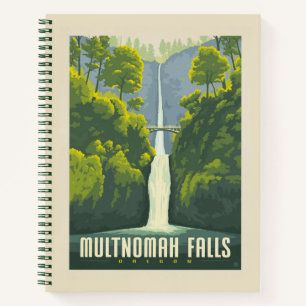 Multnomah Falls Oregon Notizblock