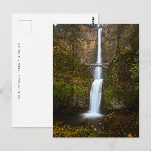 Multnomah Falls ・ Oregon Post Card Postkarte (Vorne/Hinten)