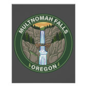 Multnomah Falls Oregon Poster (Vorderseite)