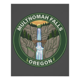 Multnomah Falls Oregon Poster