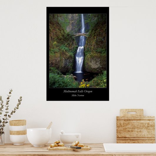 Multnomah Falls Oregon Poster (Küche)