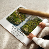 Multnomah Falls Oregon Poster, Aquarell, Maßgeschn Poster