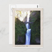 Multnomah Falls, Oregon Postkarte (Vorne/Hinten)