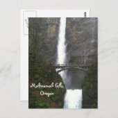 Multnomah Falls, Oregon Postkarte (Vorne/Hinten)
