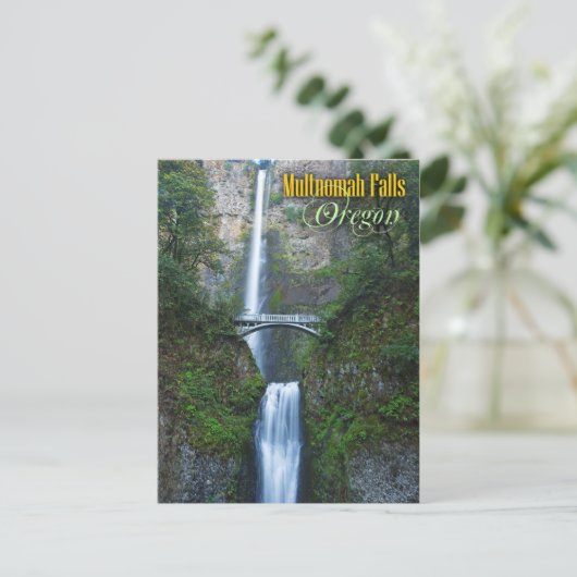 Multnomah Falls, Oregon Postkarte (Stehend Vorderseite)