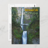 Multnomah Falls, Oregon Postkarte (Vorne/Hinten)