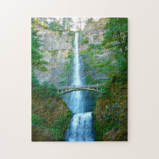 Multnomah Falls Oregon. Puzzle (Vertikal)