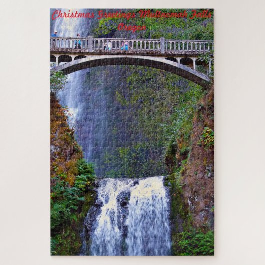 Multnomah Falls Oregon. Puzzle (Vertikal)