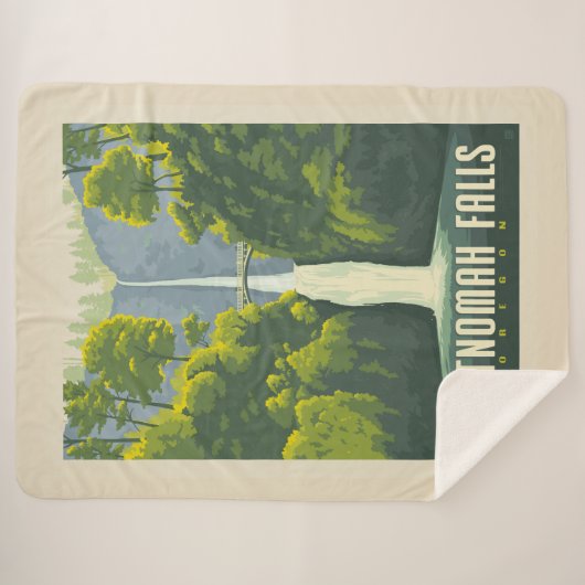 Multnomah Falls | Oregon Sherpadecke (Vorderseite (Horizontal))