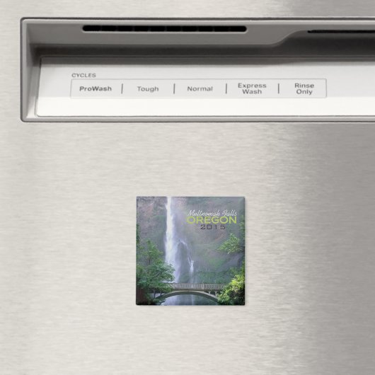 Multnomah Falls Oregon Souvenir Magnet Change Year (In Situ (Geschirrspüler))