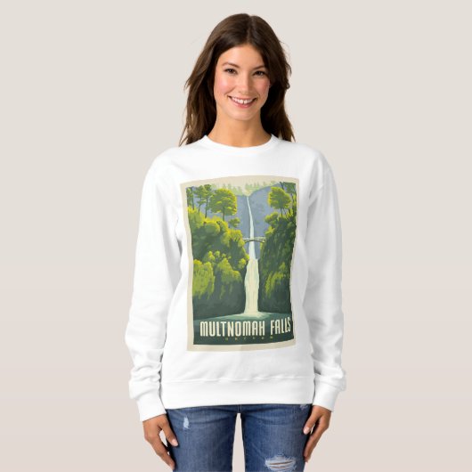 Multnomah Falls | Oregon Sweatshirt (Vorne ganz)
