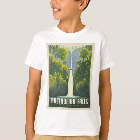 Multnomah Falls | Oregon T-Shirt (Vorderseite)