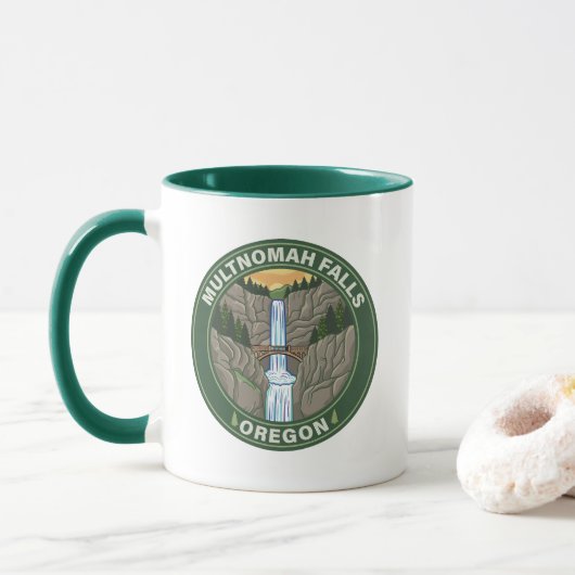 Multnomah Falls Oregon Tasse (Mit Donut)