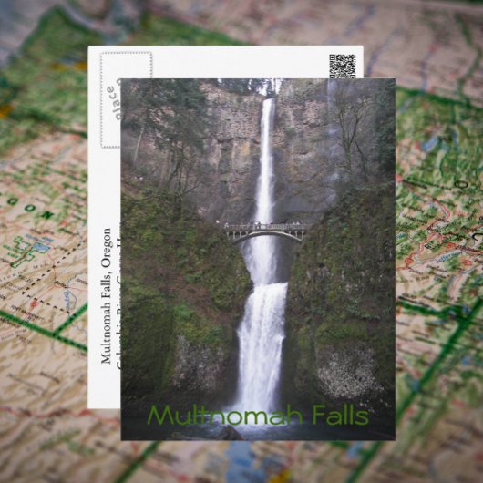 Multnomah Falls, Oregon Travel Foto Postkarte
