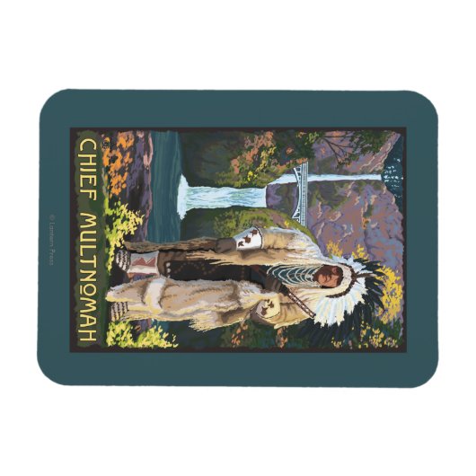 Multnomah Falls, OregonChief Multnomah Magnet (Horizontal)