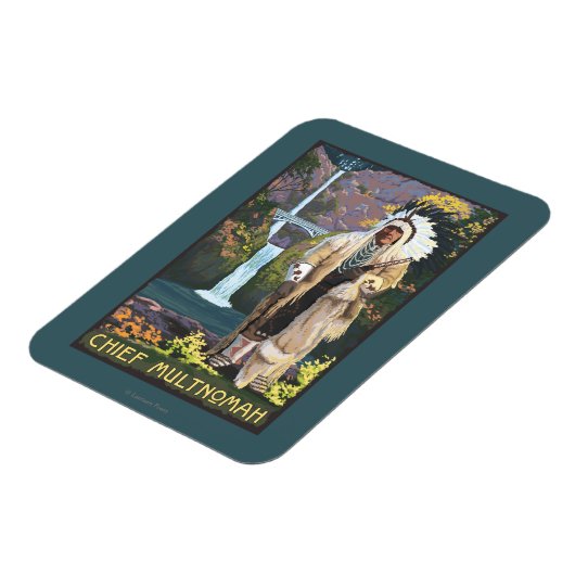 Multnomah Falls, OregonChief Multnomah Magnet (Linke Seite)