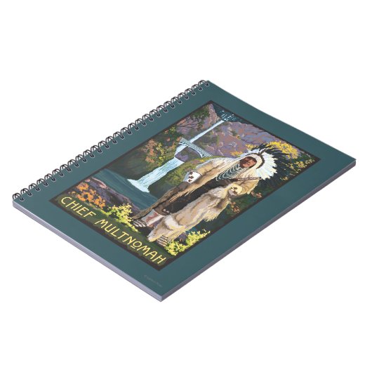 Multnomah Falls, OregonChief Multnomah Notizblock (Linke Seite)