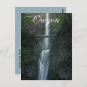 Multnomah Falls Portland Oregon Postkarte (Vorne/Hinten)