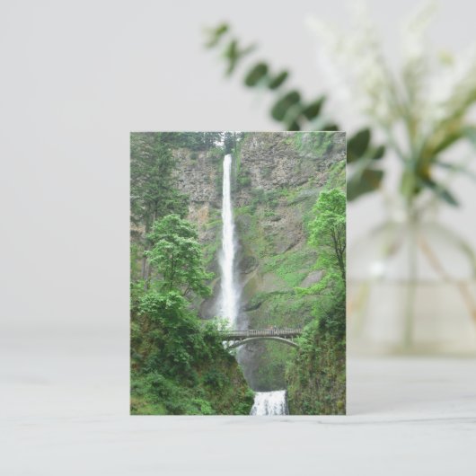 Multnomah Falls Postcard Postkarte (Stehend Vorderseite)