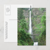 Multnomah Falls Postcard Postkarte (Vorne/Hinten)