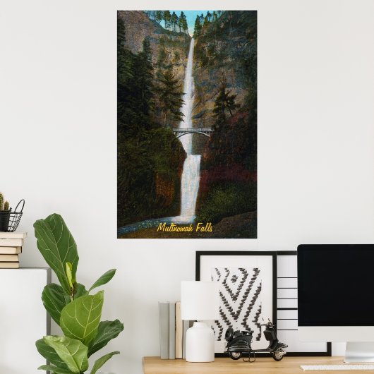 Multnomah Falls Poster (Heimbüro)