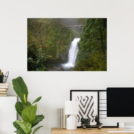 Multnomah Falls Poster (Heimbüro)