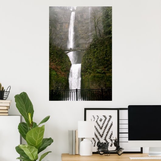 Multnomah Falls Poster (Heimbüro)