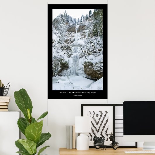 Multnomah Falls Poster (Heimbüro)