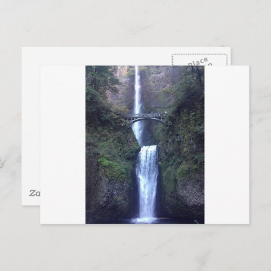 Multnomah Falls Postkarte (Vorne/Hinten)