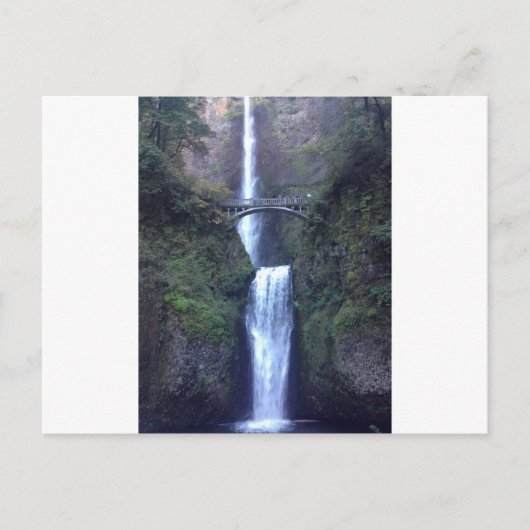 Multnomah Falls Postkarte (Vorderseite)