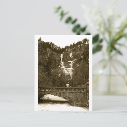Multnomah Falls Postkarte (Stehend Vorderseite)