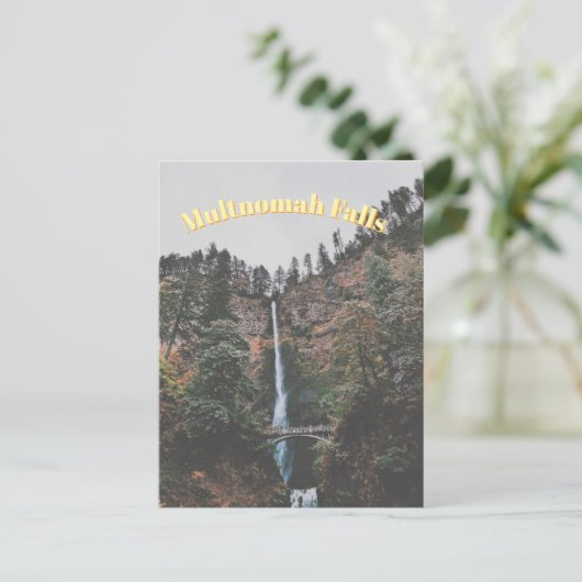Multnomah Falls Postkarte (Stehend Vorderseite)