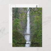 Multnomah Falls Postkarte (Vorne/Hinten)