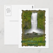 Multnomah Falls Postkarte (Vorne/Hinten)