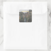 Multnomah Falls Quadratischer Aufkleber (Tasche)