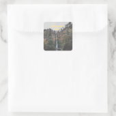 Multnomah Falls Quadratischer Aufkleber (Tasche)
