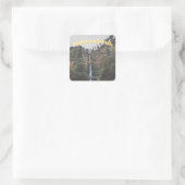 Multnomah Falls Quadratischer Aufkleber (Tasche)