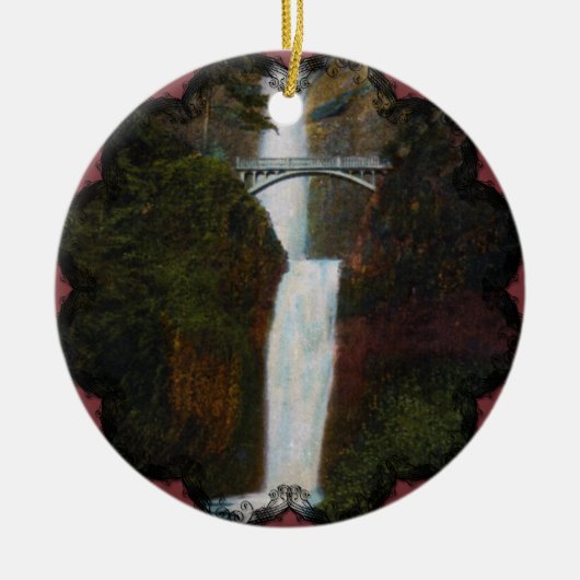 Multnomah Falls Schmuck Keramikornament (Vorne)