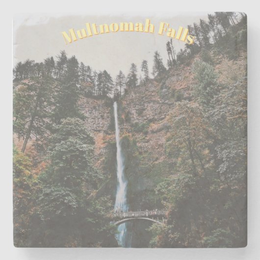 Multnomah Falls Steinuntersetzer (Vorderseite)