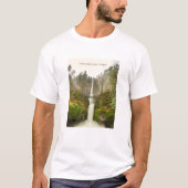 Multnomah Falls T Shirt Oregon Wasserfall (Vorderseite)