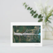 Multnomah Falls und Benson Foot Bridge 2 Postkarte (Stehend Vorderseite)