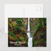 Multnomah Falls USA Postkarte (Vorne/Hinten)
